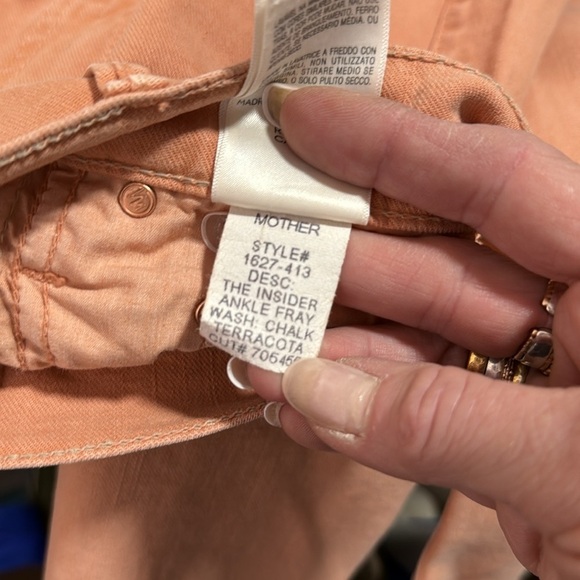 MOTHER The Insider Ankle Fray in Chalk it Up Size 26 - Picture 12 of 12